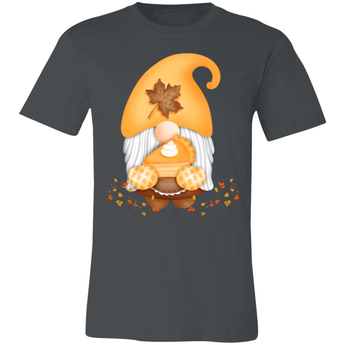 Gnome Pumpkin Pie 3001C Unisex Jersey Short-Sleeve T-Shirt