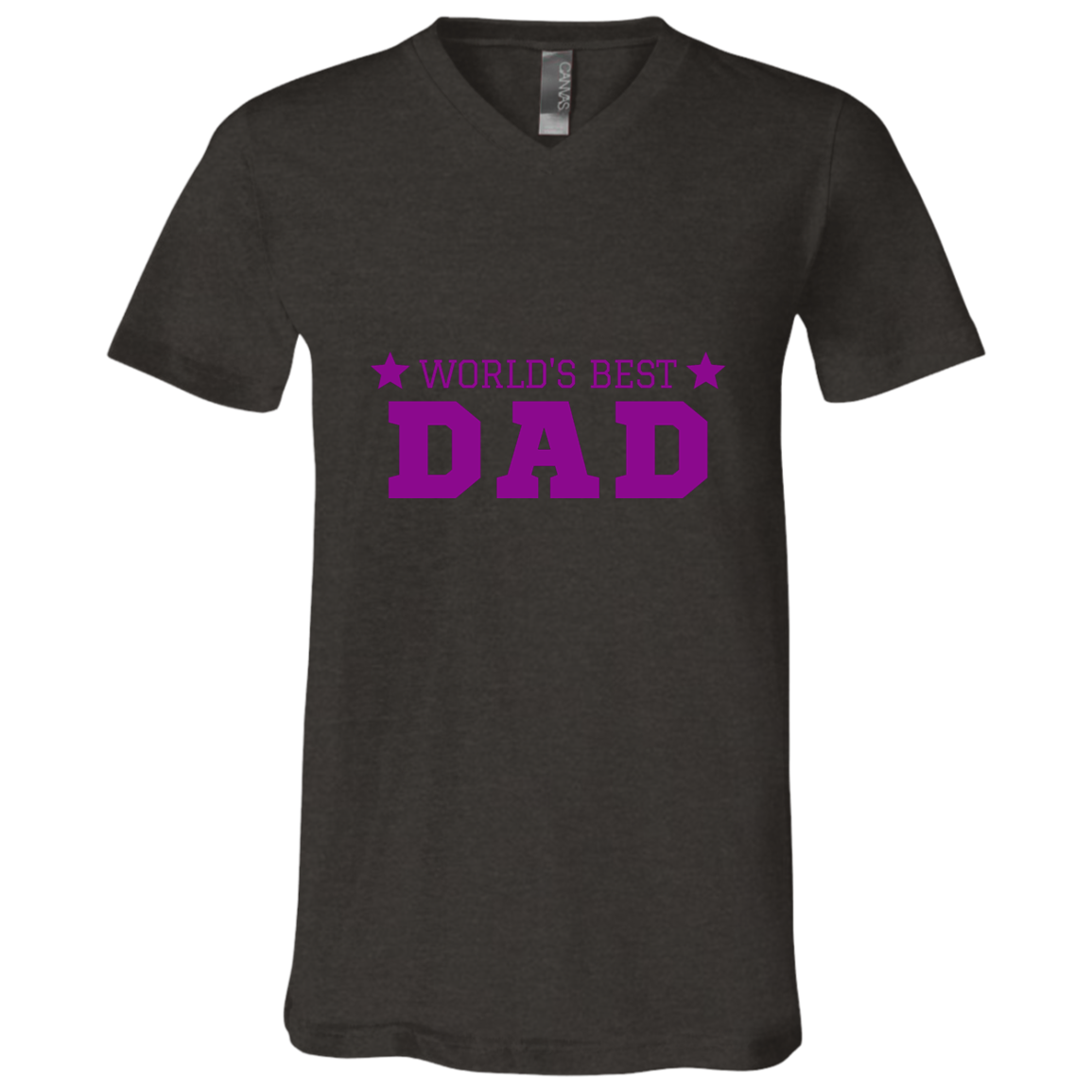 World's Best Dad -- Unisex Jersey SS V-Neck T-Shirt