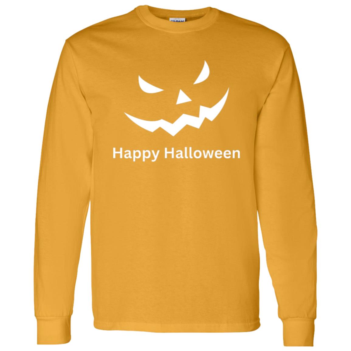 Scary Black Jack o' Lantern G540 LS T-Shirt 5.3 oz.