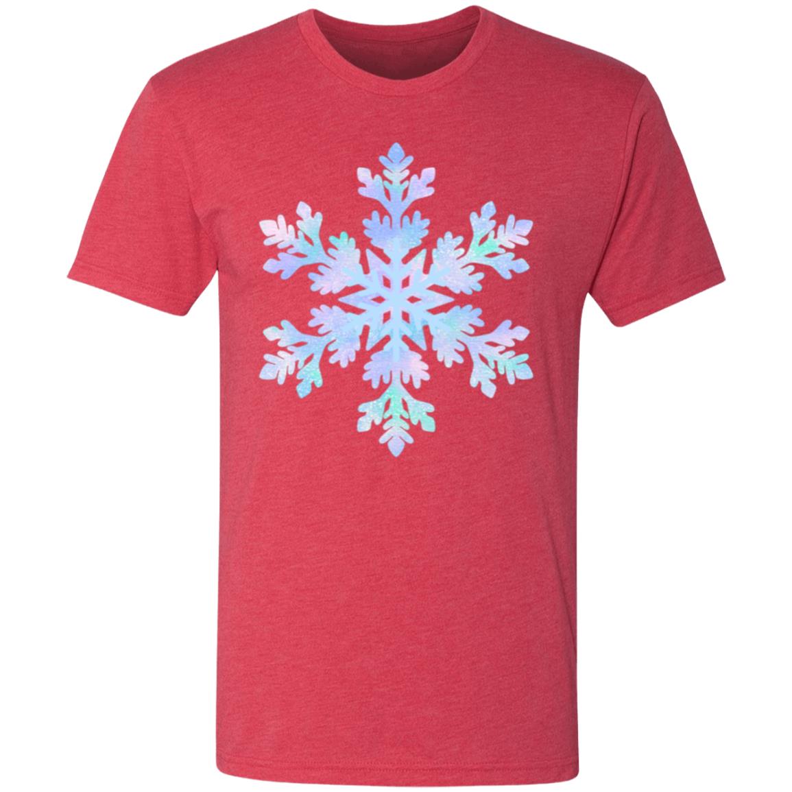 Snowflake blue and purple -- Men's Triblend T-Shirt