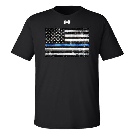 American Flag -- Police -- Under Armour Team Tech Tee