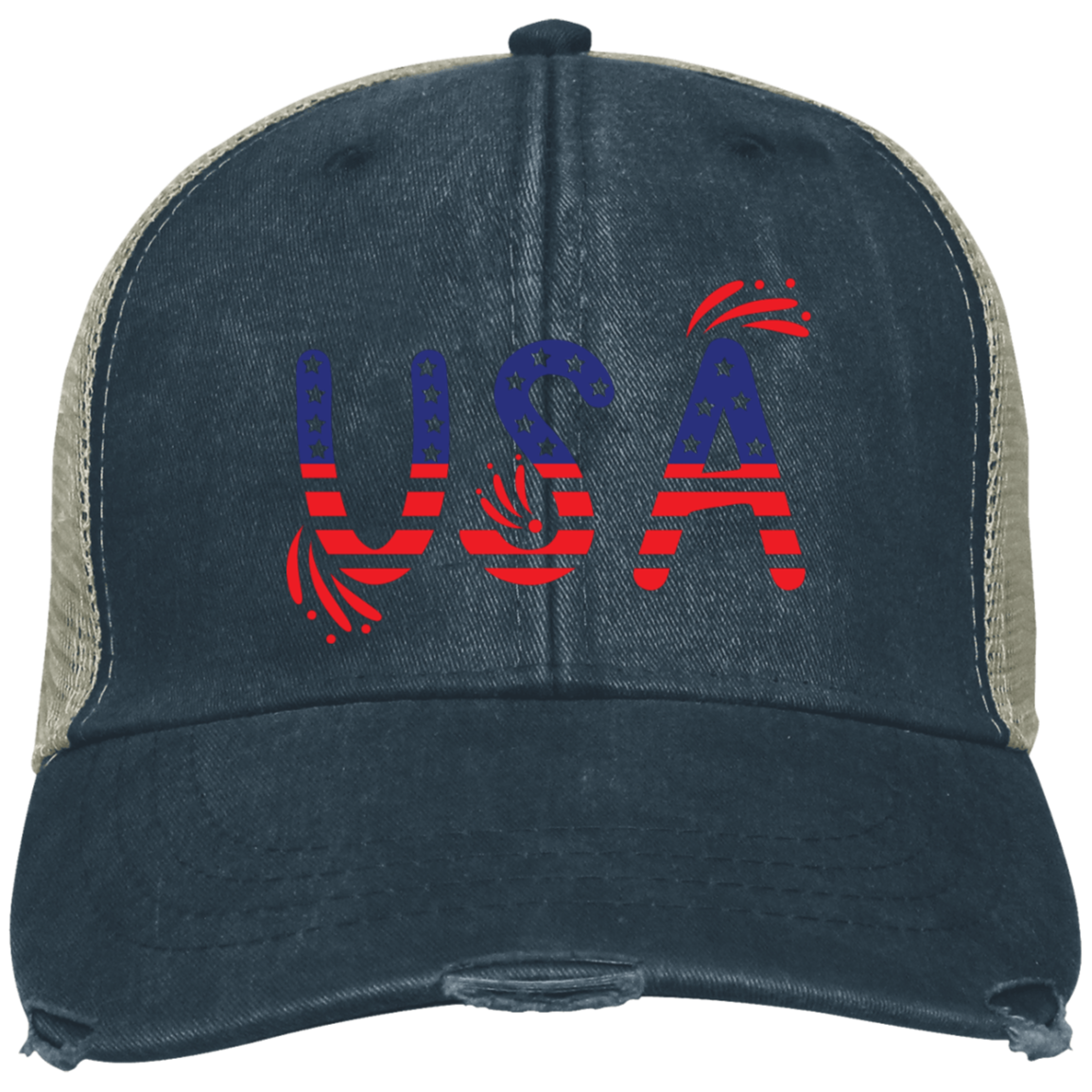 Flag USA OL102 Embroidered Ollie Cap