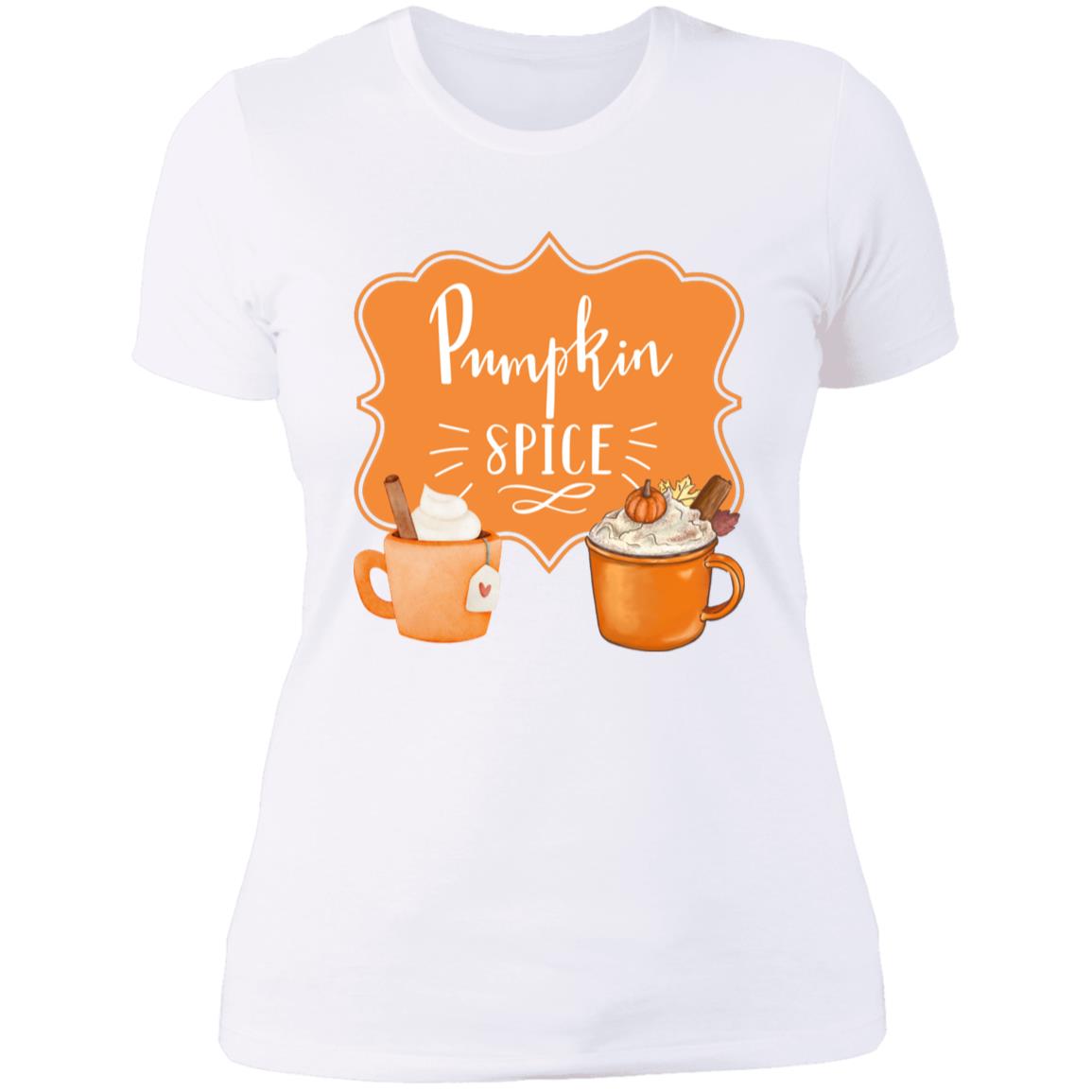 Pumpkin Spice Latte Orange -- Ladies' Boyfriend T-Shirt