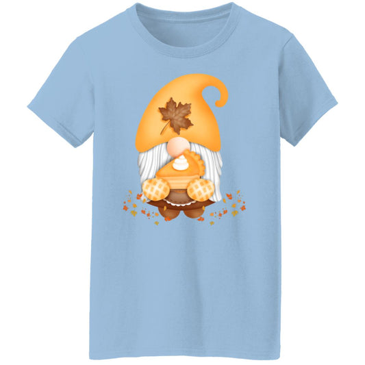 Gnome Pumpkin Pie G500L Ladies' 5.3 oz. T-Shirt