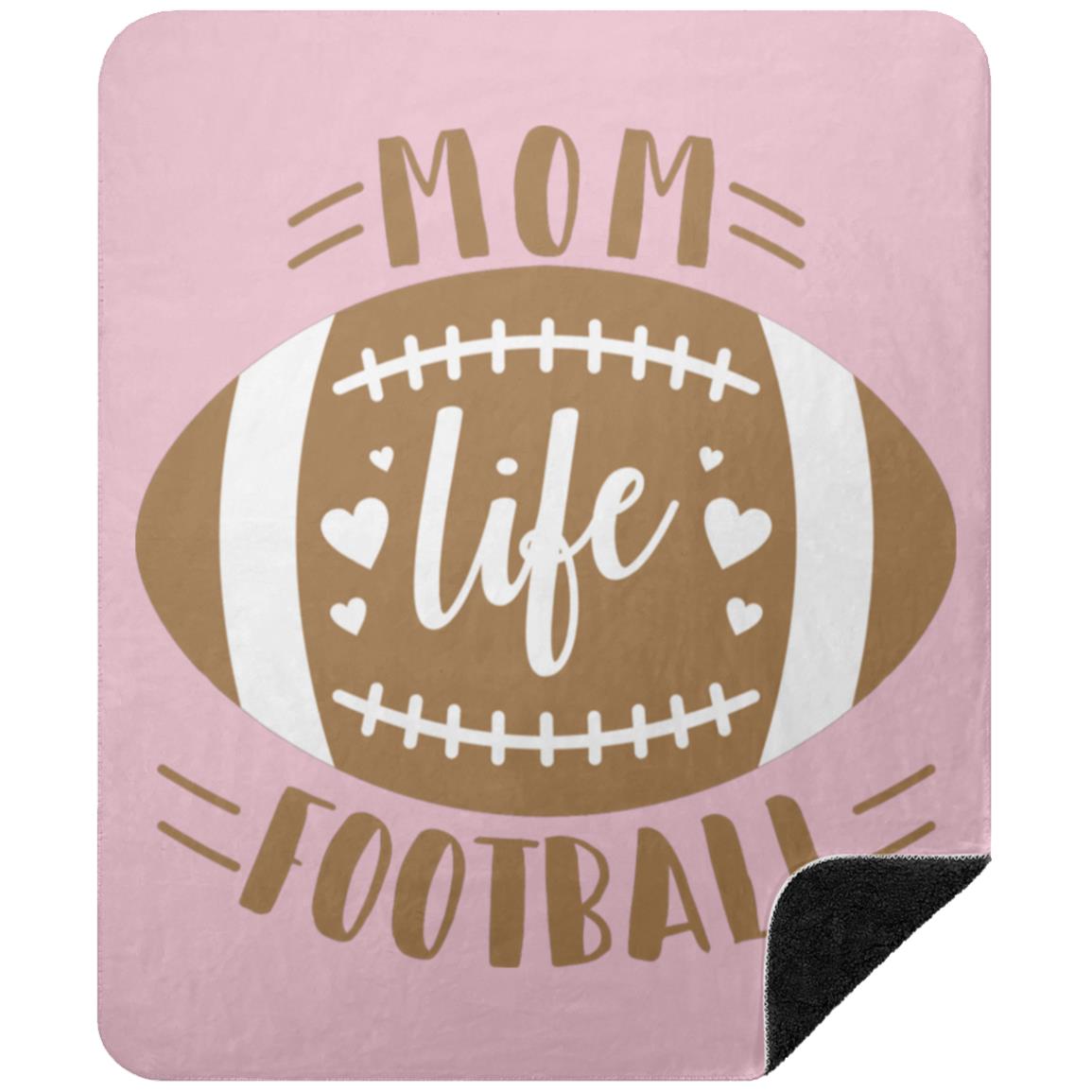 Football My Life BSHM Premium Black Sherpa Blanket 50x60