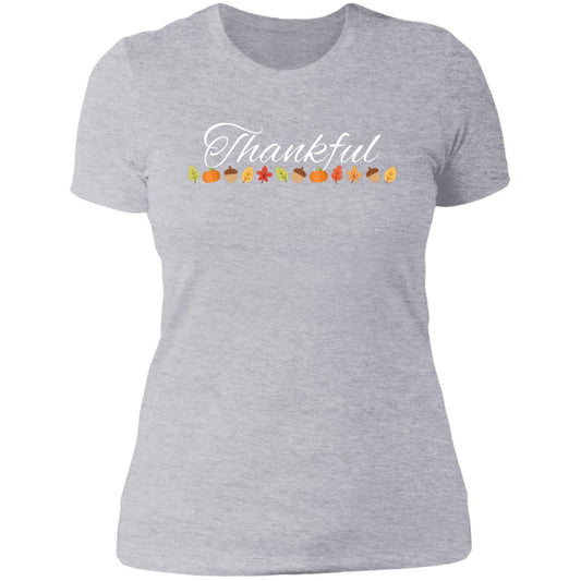 Thankful White -- Ladies' Boyfriend T-Shirt