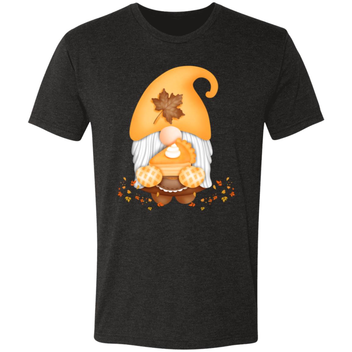 Gnome Pumpkin Pie NL6010 Men's Triblend T-Shirt