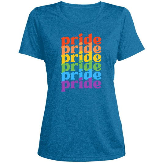 Pride Pride Pride CLOSEOUT - LST360 Ladies' Heather Scoop Neck Performance Tee