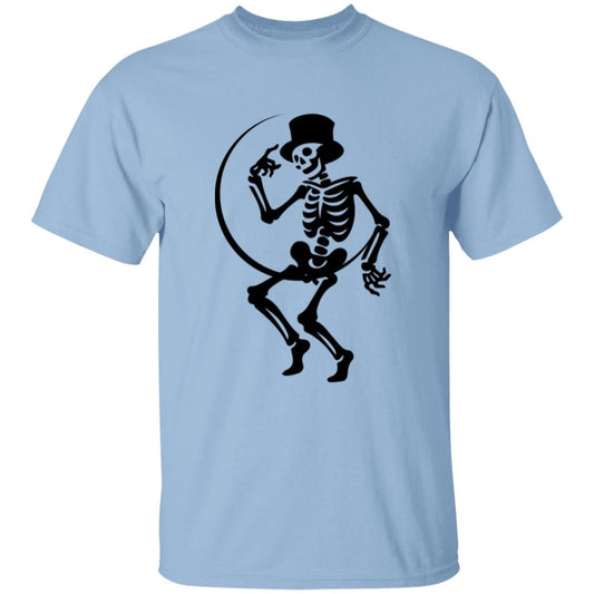 Moon and Skeleton -- Youth 5.3 oz 100% Cotton T-Shirt