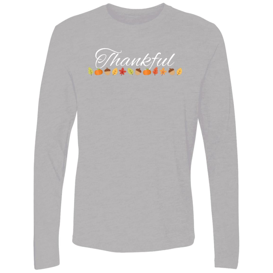 Thankful White -- Men's Premium LS