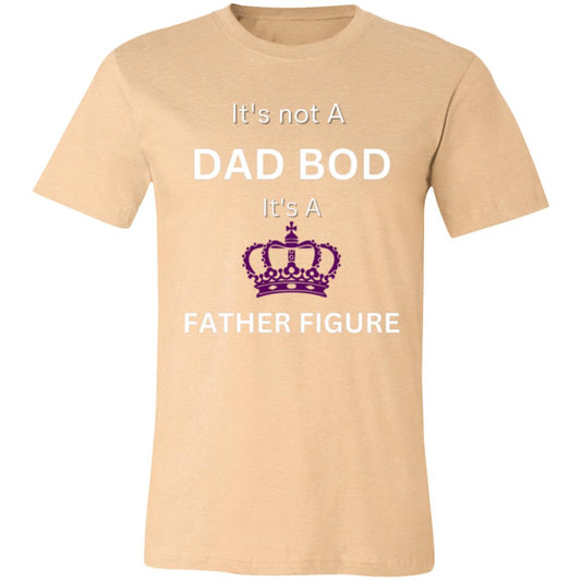 DAD BOD whitepurple -- Unisex Jersey Short-Sleeve T-Shirt