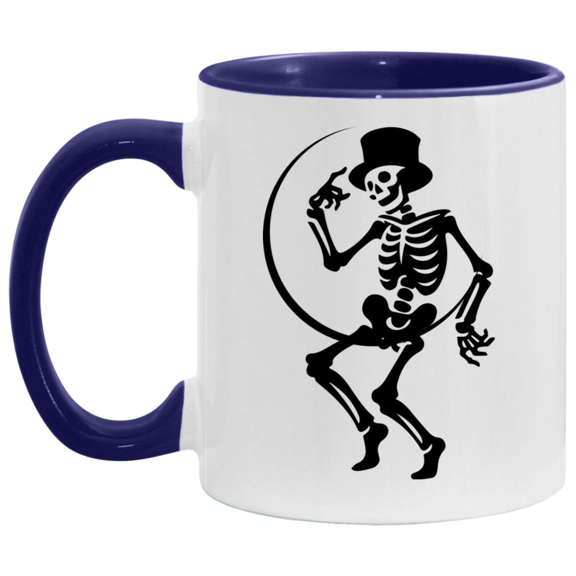 Moon and Skeleton -- 11oz Accent Mug