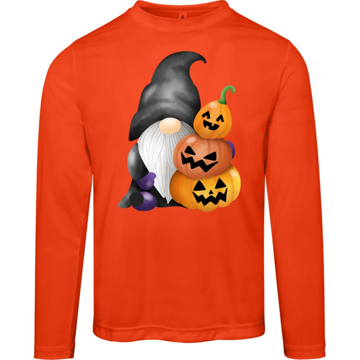 Gnome wJack o' Lanterns TT11L Team 365 Mens Zone Long Sleeve Tee