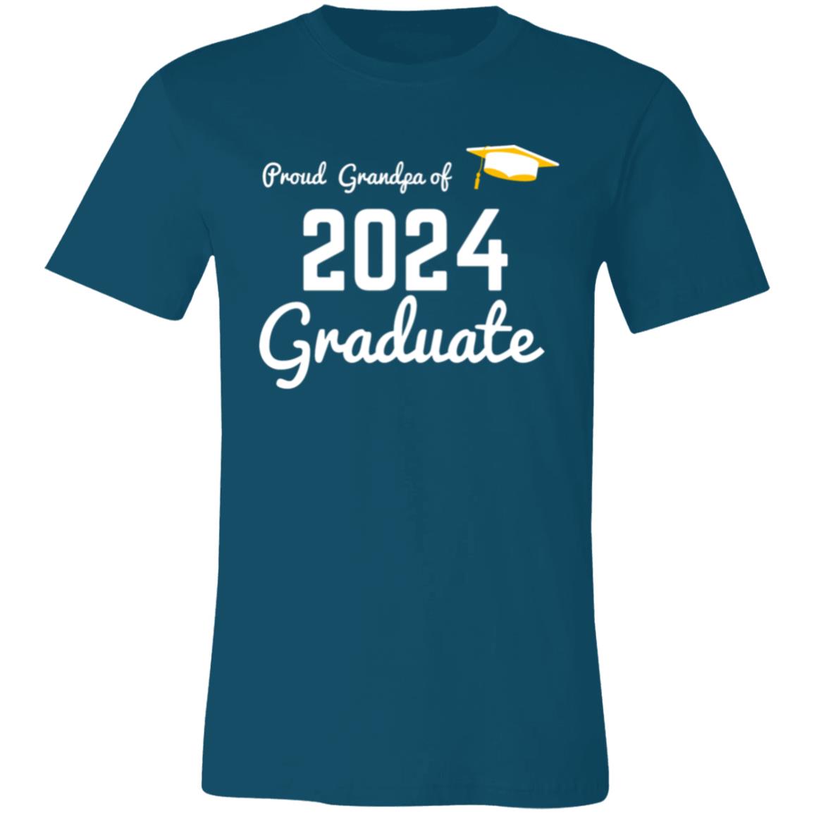 Proud Grandpa -- Graduate 2024 -- Unisex Jersey Short-Sleeve T-Shirt