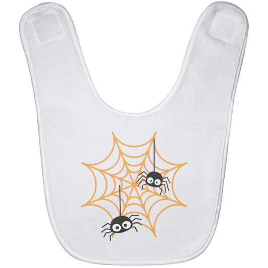 Spiders on Web -- Baby Bib