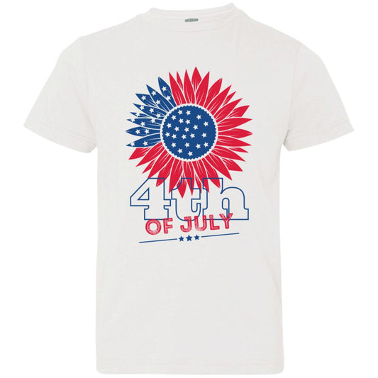 4th of July Sunflower -- Youth Jersey T-Shirt