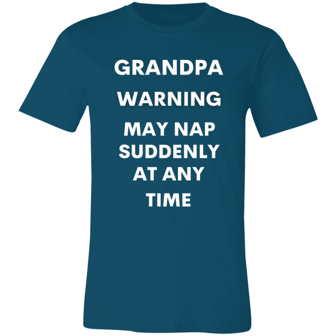 Grandpa naps white 3001C Unisex Jersey Short-Sleeve T-Shirt