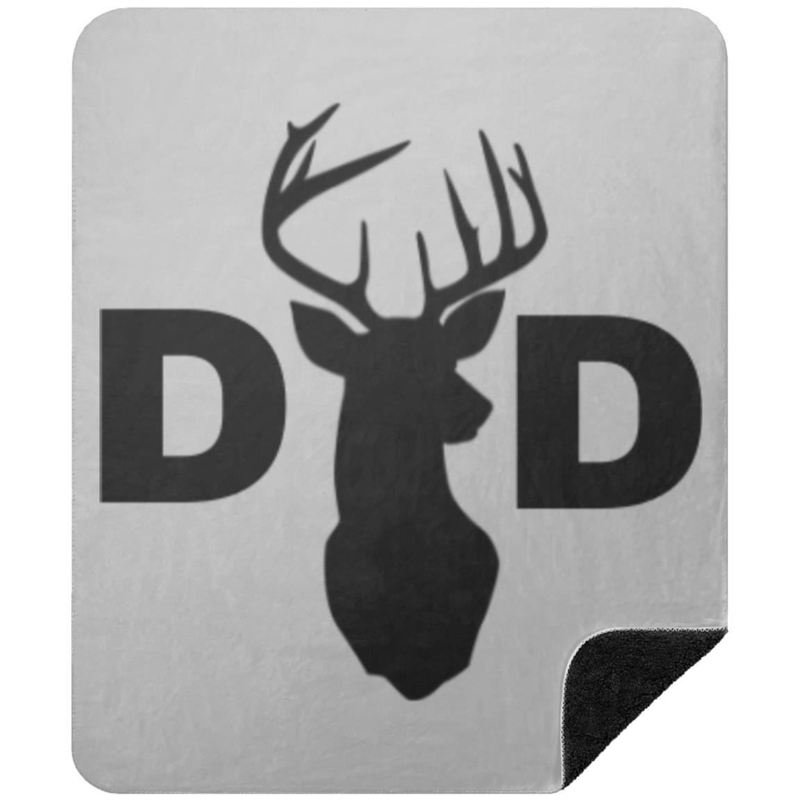 Dad Deer Dad hat BSHM Premium Black Sherpa Blanket 50x60