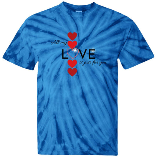 Elegant red hearts no background black t-shirt CD100 100% Cotton Tie Dye T-Shirt