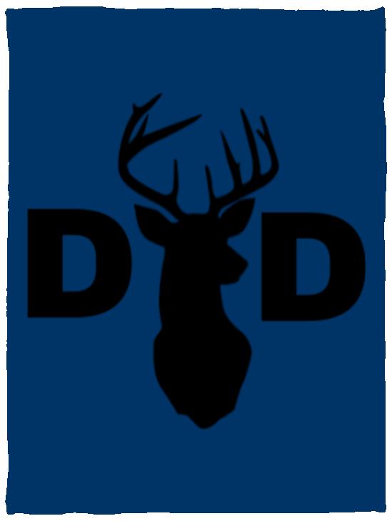 Dad Deer Dad hat VPS Cozy Plush Fleece Blanket - 30x40