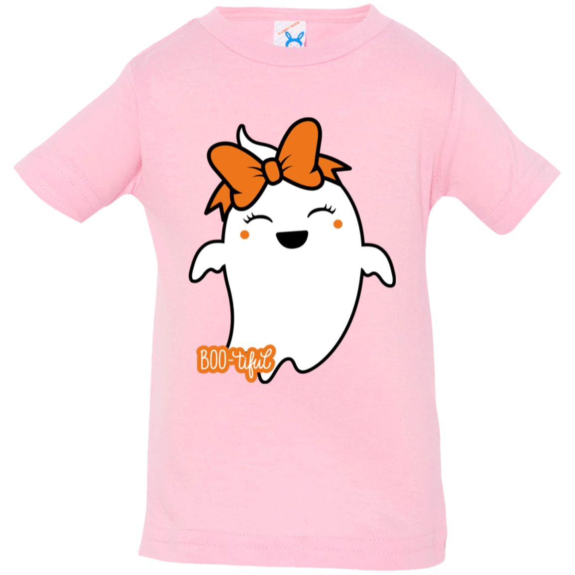 Boo-tiful Ghost with Bow 3322 Infant Jersey T-Shirt