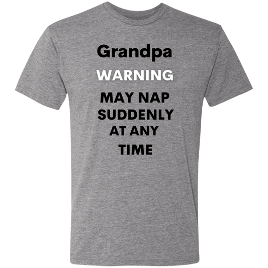 Grandpa naps black NL6010 Men's Triblend T-Shirt