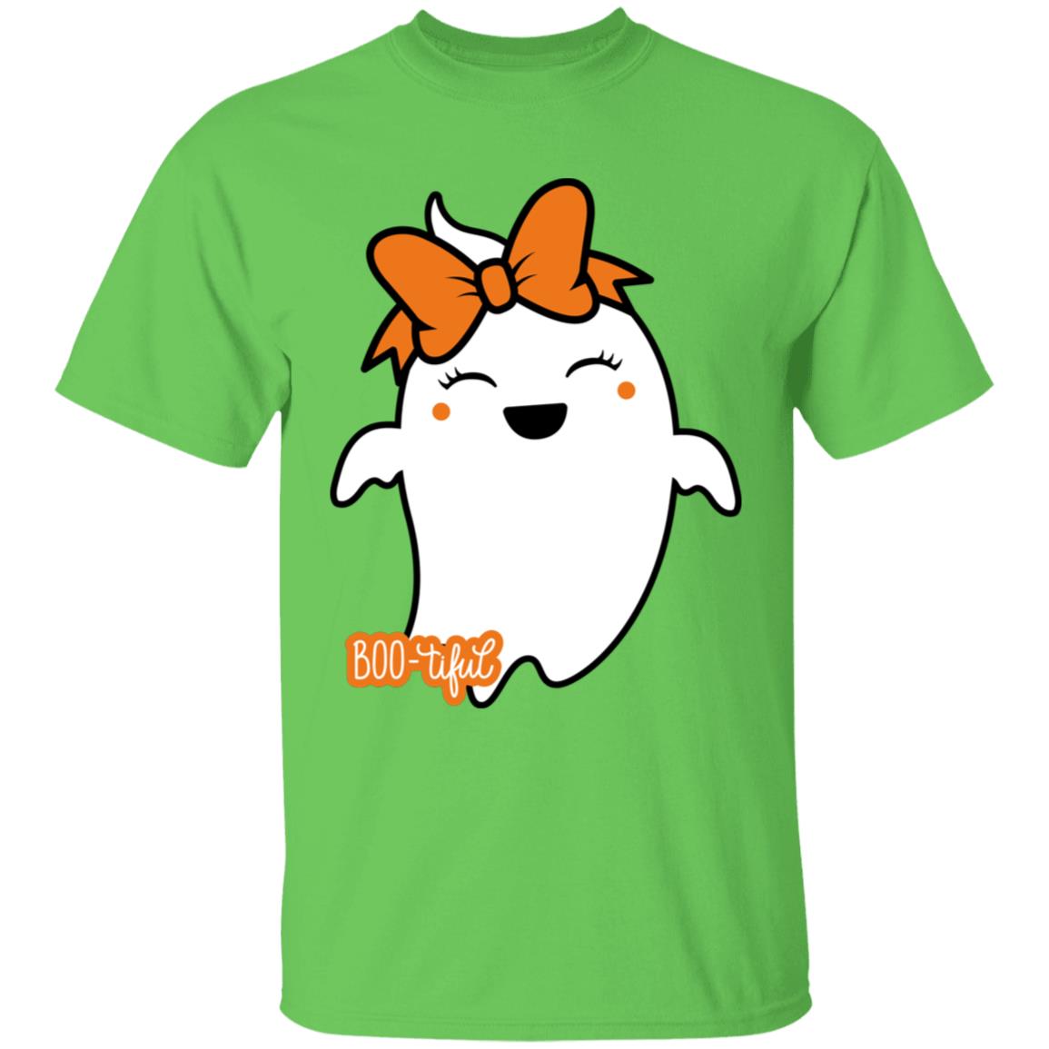 Boo-tiful Ghost with Bow G500B Youth 5.3 oz 100% Cotton T-Shirt