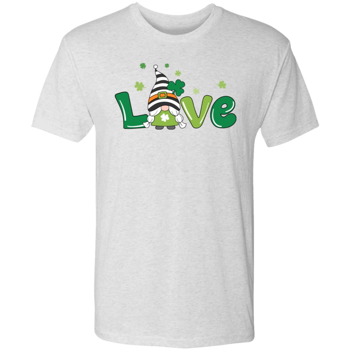 clover love gnome NL6010 Men's Triblend T-Shirt