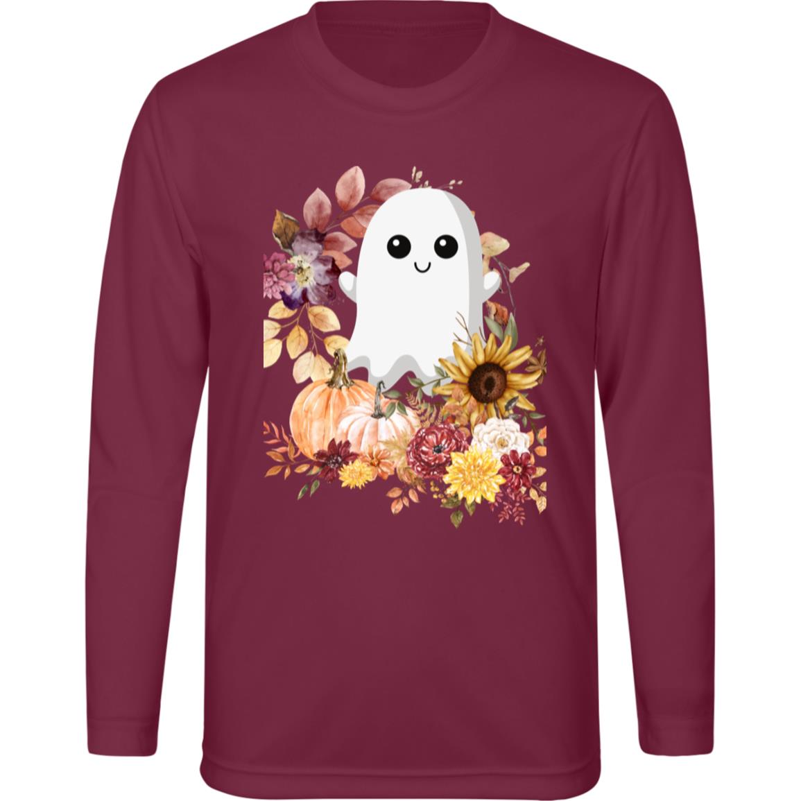 Fall Ghost -- Team 365 Kids Zone Long Sleeve Tee