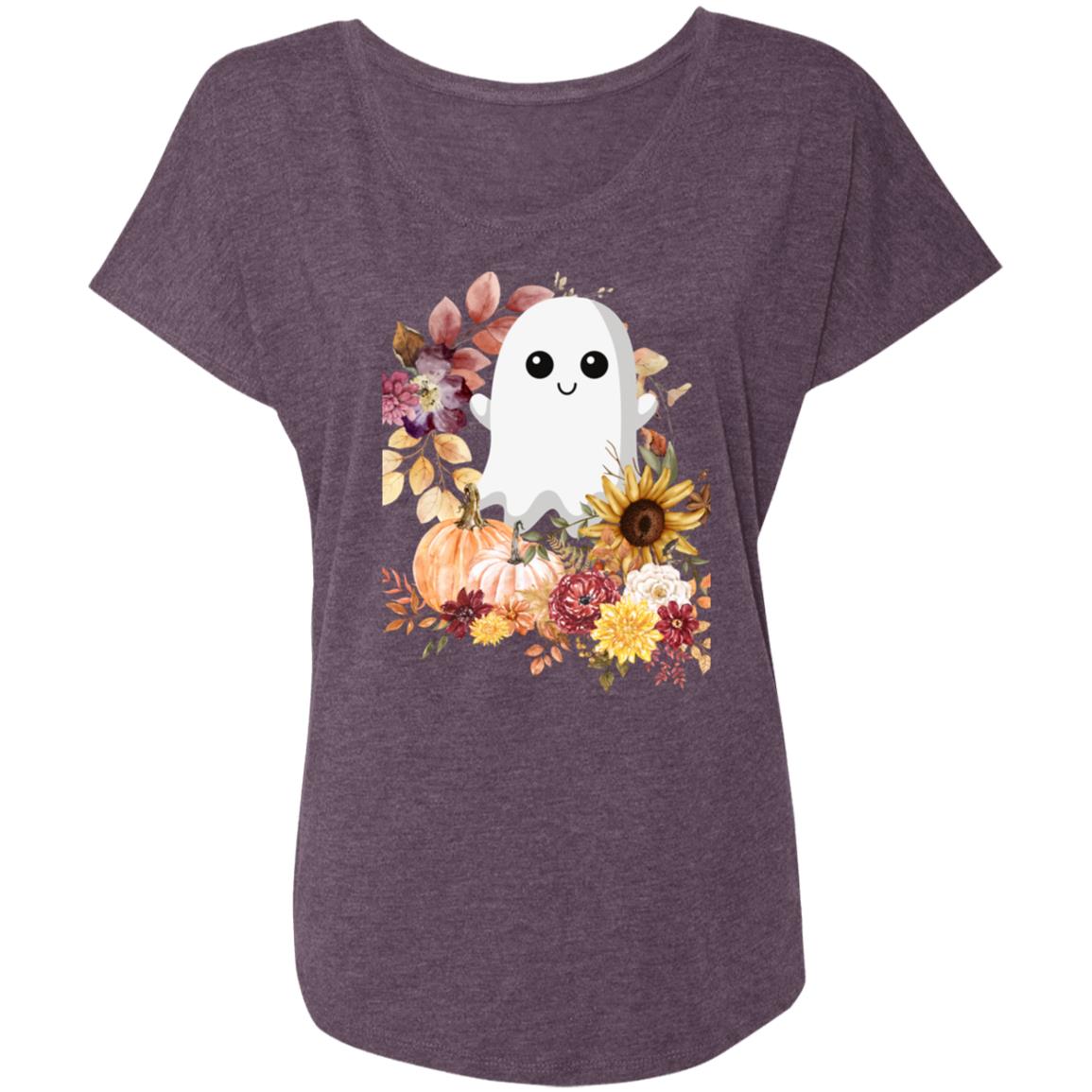 Fall Ghost -- Ladies' Triblend Dolman Sleeve