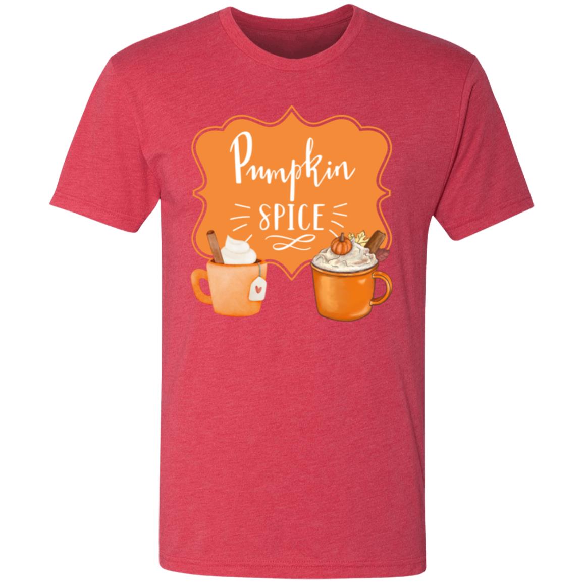 Pumpkin Spice Latte Orange -- Men's Triblend T-Shirt