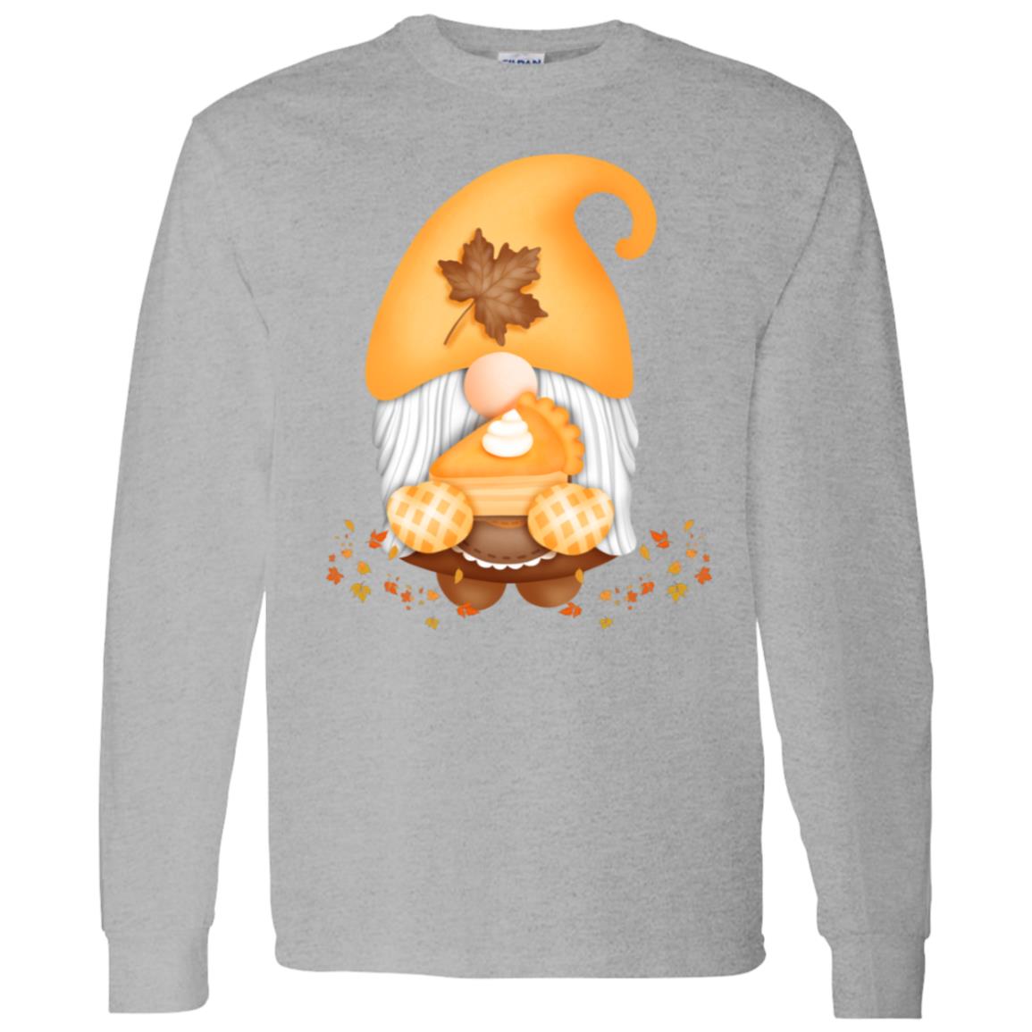 Gnome Pumpkin Pie G540 LS T-Shirt 5.3 oz.