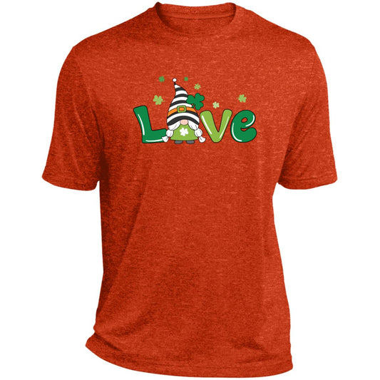 clover love gnome ST360 Heather Performance Tee