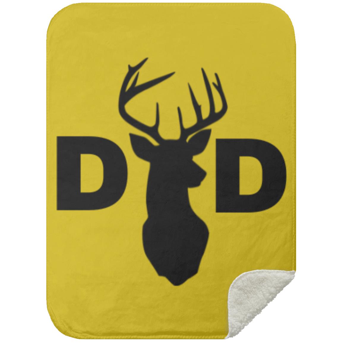 Dad Deer Dad hat MSHS Premium Sherpa Blanket 30x40