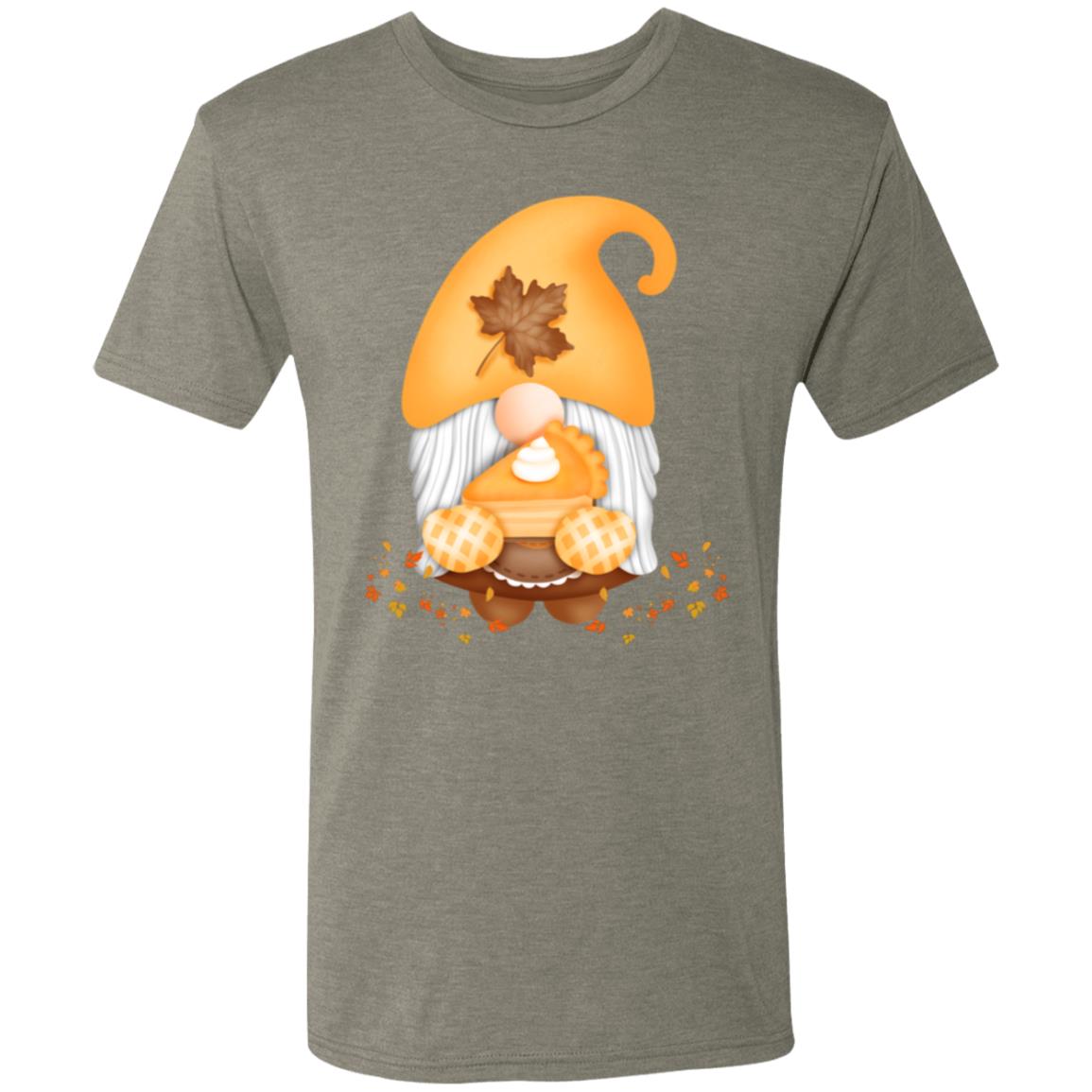 Gnome Pumpkin Pie NL6010 Men's Triblend T-Shirt