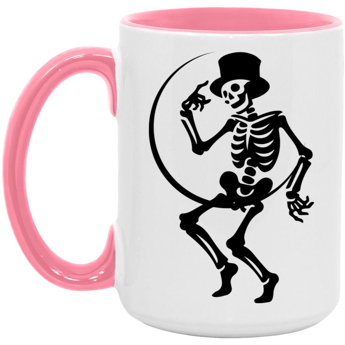 Moon and Skeleton --  15oz Accent Mug