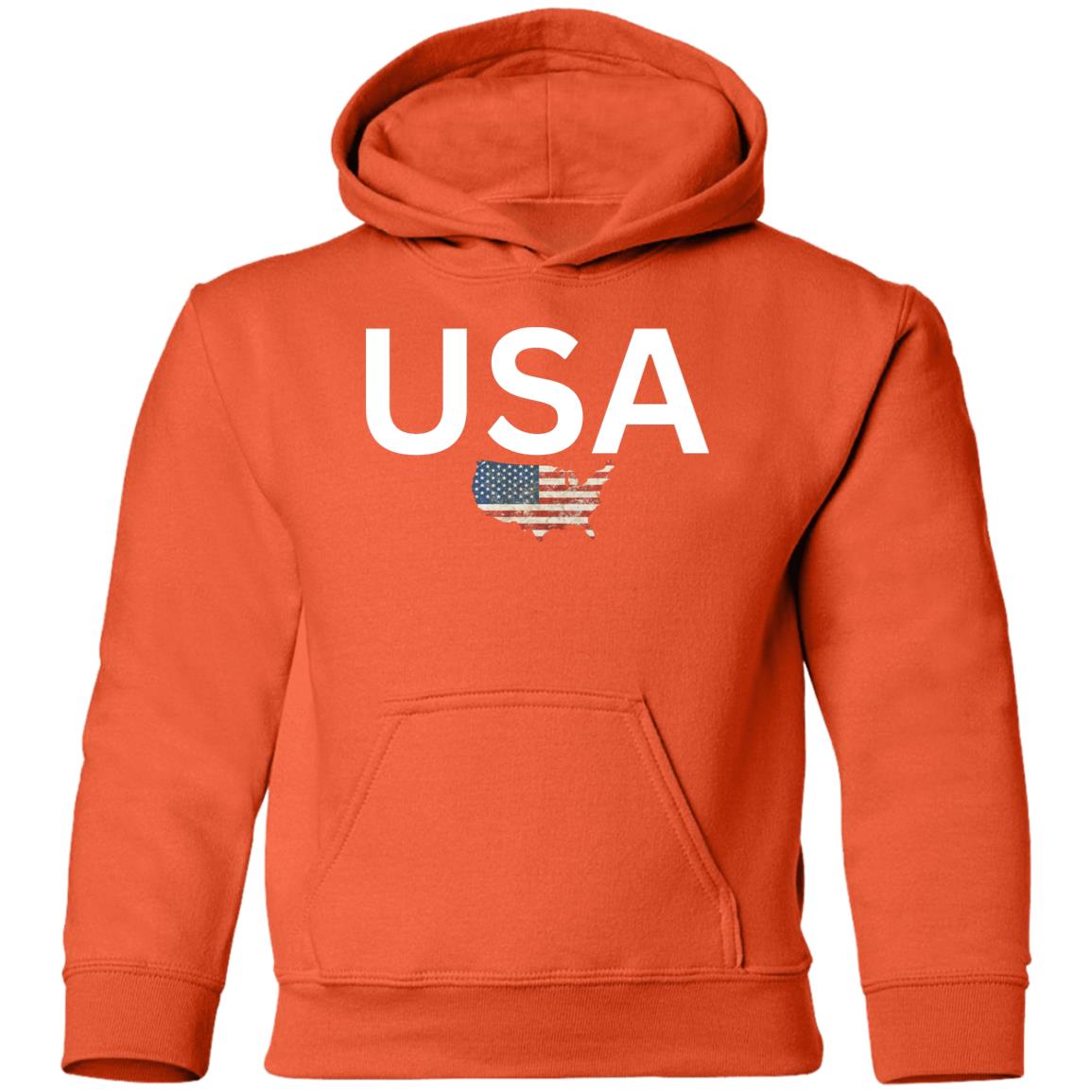 USA states flag G185B Youth Pullover Hoodie