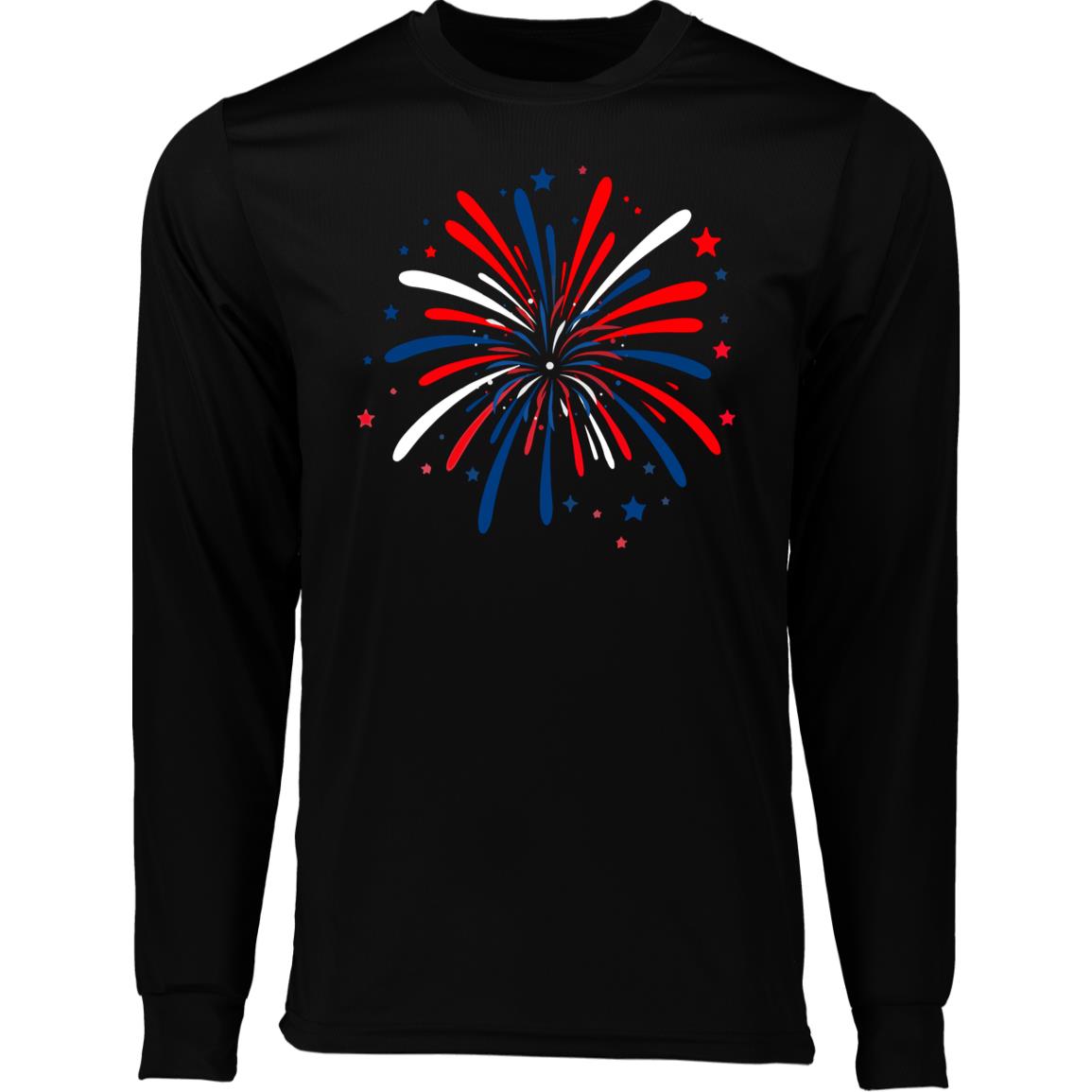 4th of July Firework CLOSEOUT - 788 Long Sleeve Moisture-Wicking Tee