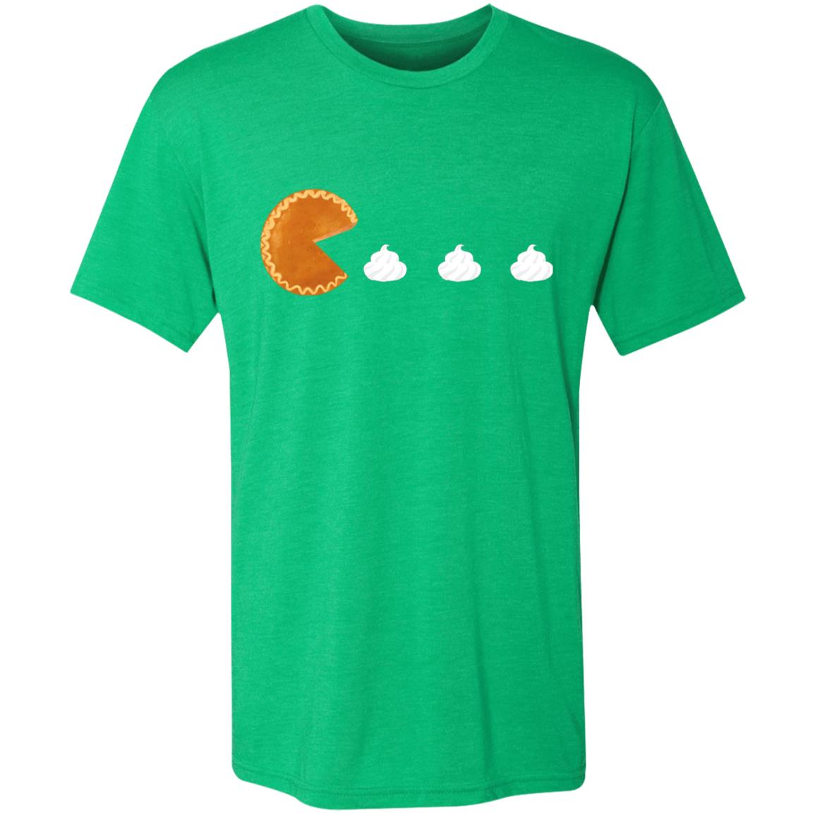 Pumpkin Pac Man -- Men's Triblend T-Shirt