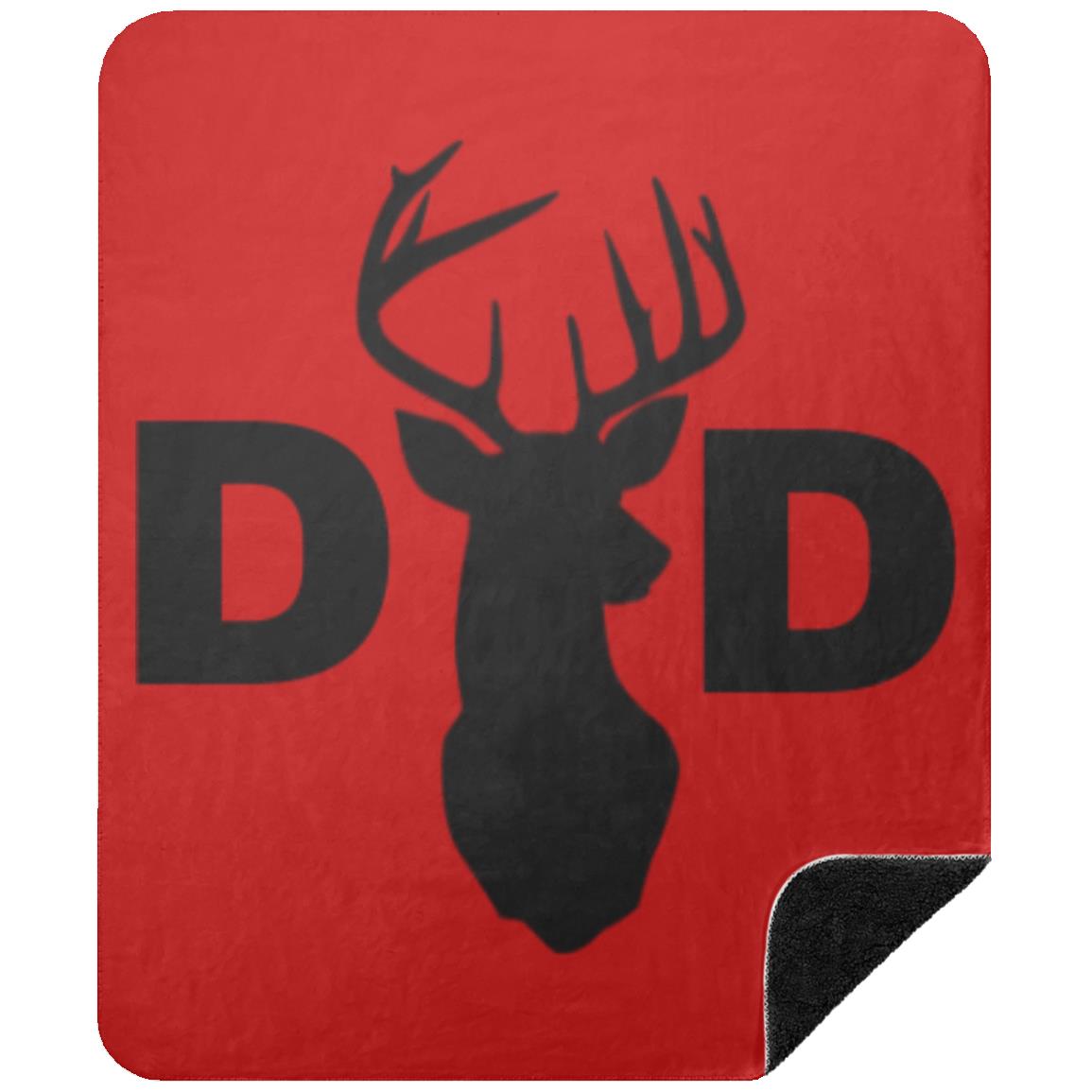 Dad Deer Dad hat BSHM Premium Black Sherpa Blanket 50x60