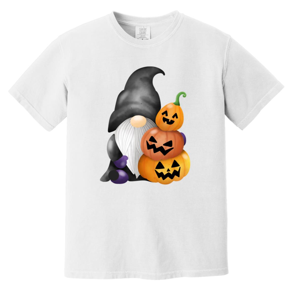 Gnome wJack o' Lanterns CC1717 Heavyweight Garment-Dyed T-Shirt