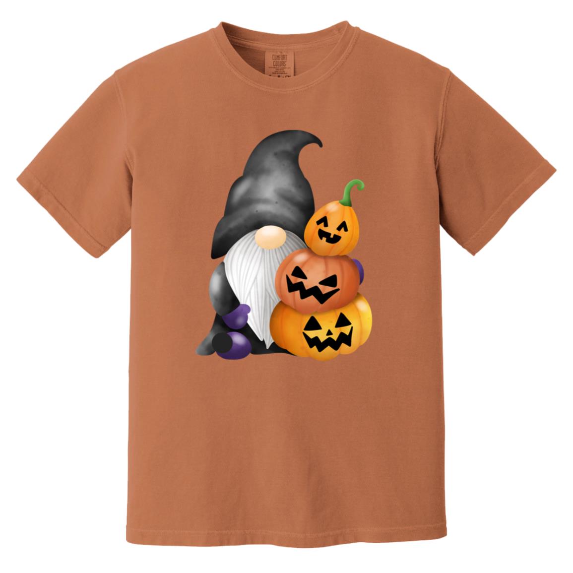 Gnome wJack o' Lanterns CC1717 Heavyweight Garment-Dyed T-Shirt