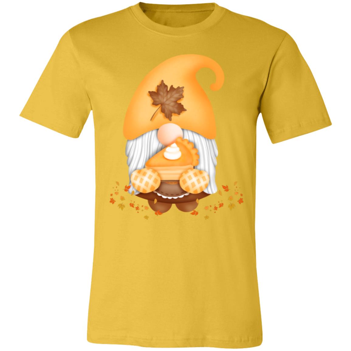 Gnome Pumpkin Pie 3001C Unisex Jersey Short-Sleeve T-Shirt