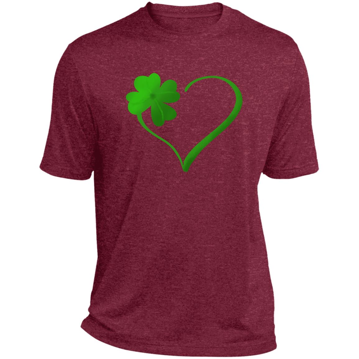 clover heart ST360 Heather Performance Tee