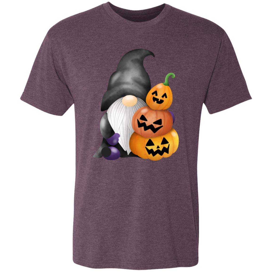 Gnome wJack o' Lanterns NL6010 Men's Triblend T-Shirt