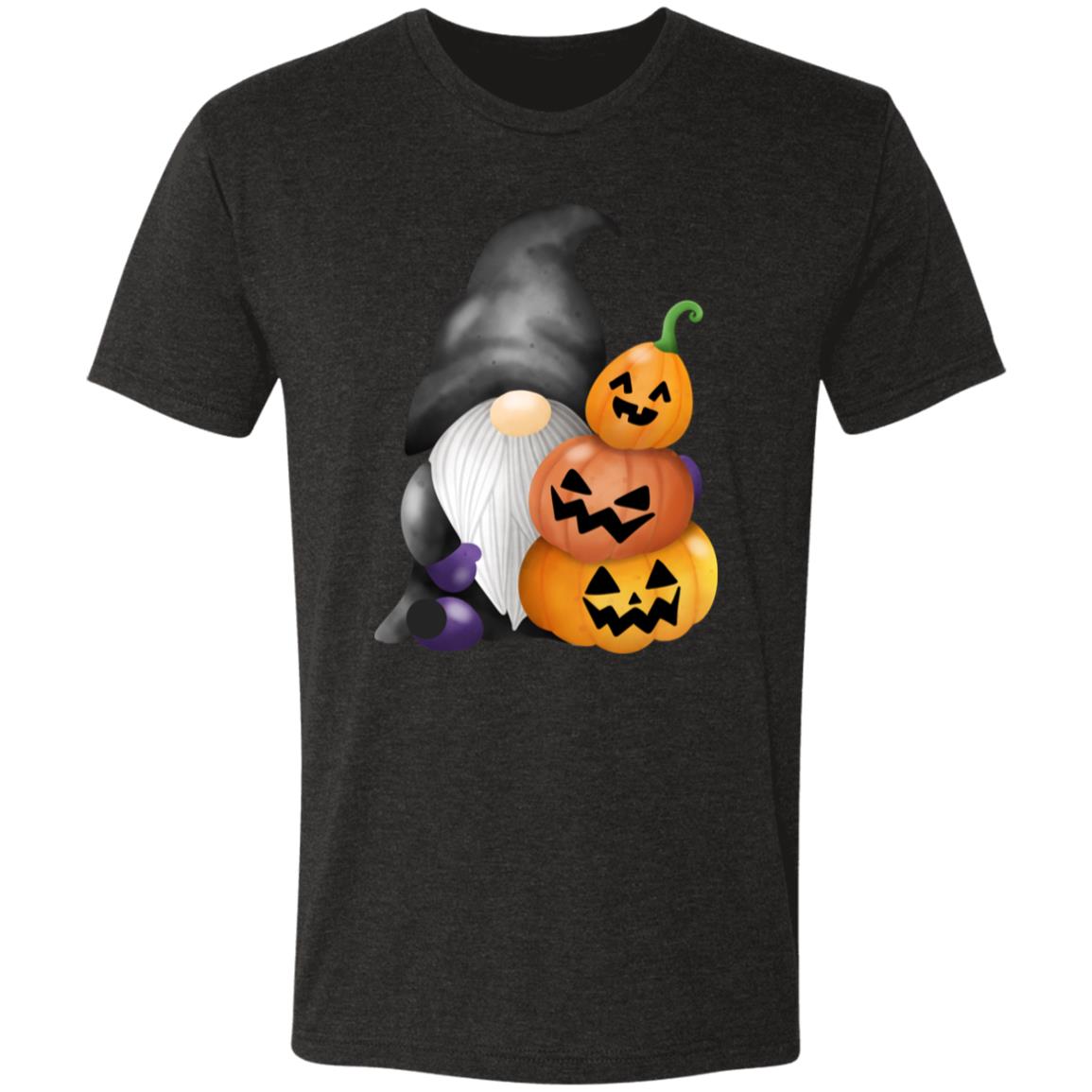 Gnome wJack o' Lanterns NL6010 Men's Triblend T-Shirt