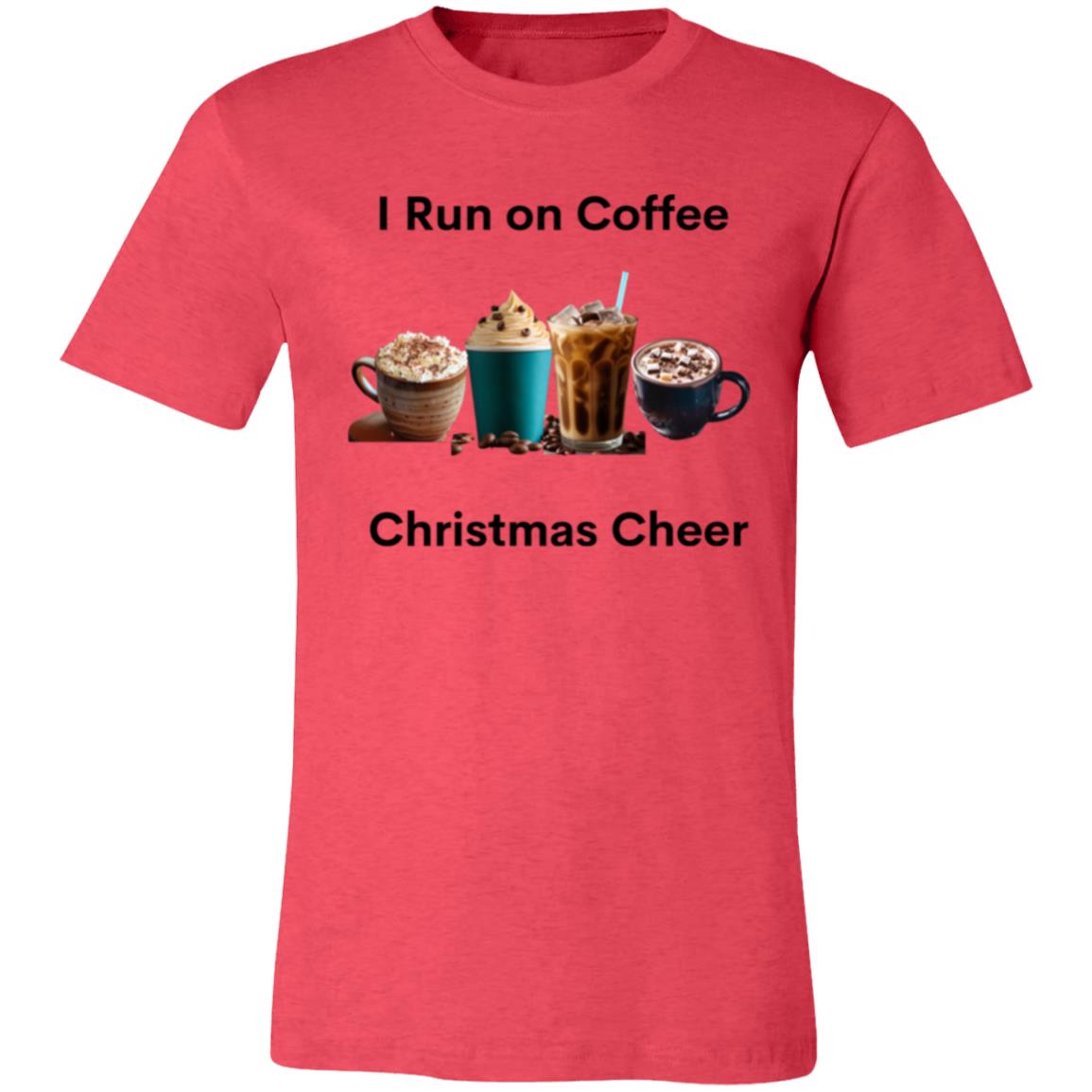 I Run on Coffee Black -- Unisex Jersey Short-Sleeve T-Shirt