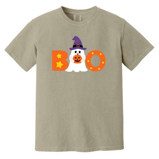 BOO Ghost --  Heavyweight Garment-Dyed T-Shirt