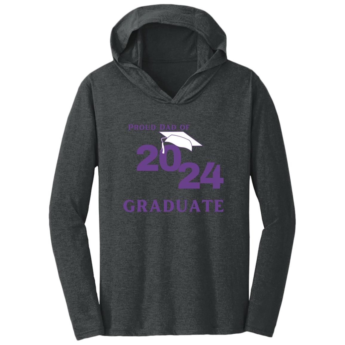 Proud Dad -- Graduate 2024 -- Tri-blend T-Shirt Hoodie