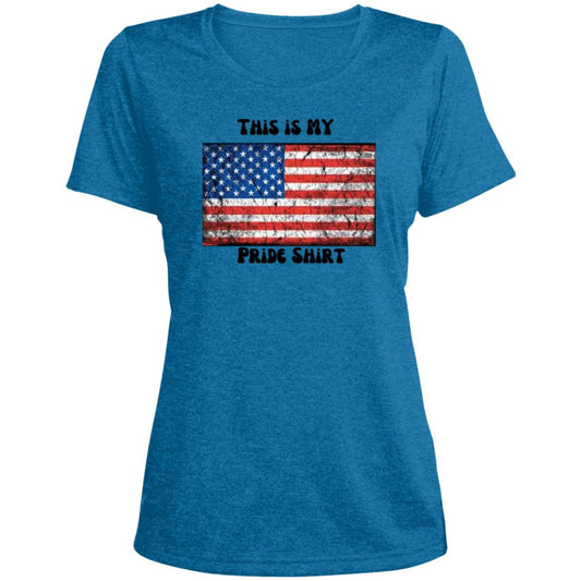 This is MY Pride shirt 2 CLOSEOUT - LST360 Ladies' Heather Scoop Neck Performance Tee